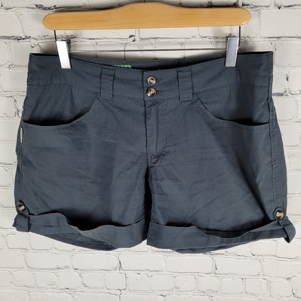 BLURR | rolled hem ripstop shorts
